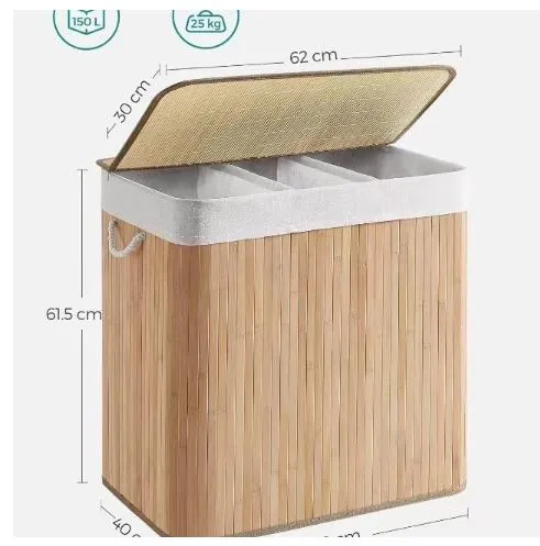 Large capacity laundry basket
