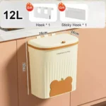 Wall Cabinet Mounted Trash Bin 7 Kitchen wall trash bin