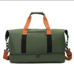 2-in-1 Compartment Canvas Duffle Bag 6 Duffle bag with shoe compartment