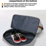2-in-1 Compartment Canvas Duffle Bag 3 Large capacity gym bag