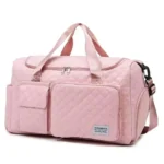 Duffle bag with shoe compartment