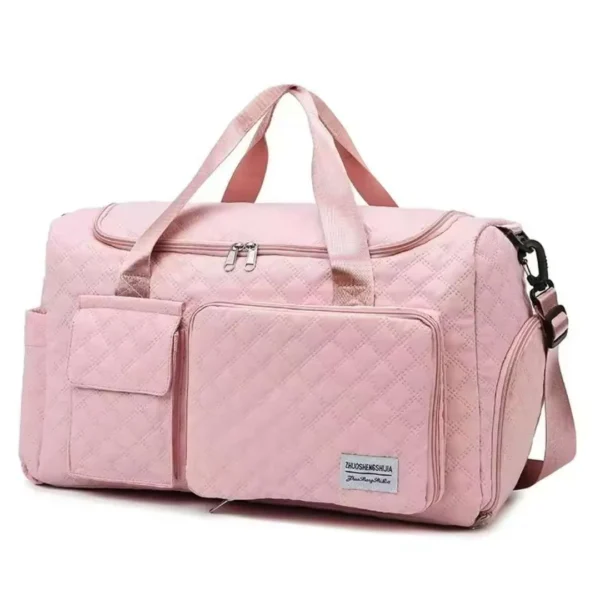 Duffle bag with shoe compartment