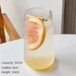 ribbed juice glasses