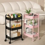 Metal Storage Movable Trolley Rack