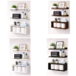 Solid Pine Wood Bathroom Floating Shelves 2 Wood Bathroom Floating Shelves