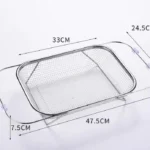 Stainless Steel Expandable Over The Sink Colander 3 adjustable colander for vegetables