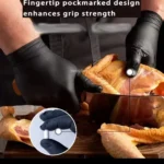 Food Grade Disposable Black Kitchen Gloves (100pcs) 5 Food grade gloves Kenya