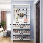 Multi-Function Hallway Shoe Cabinet with Coat Rack 2 Hallway Shoe Cabinet with Coat Rack