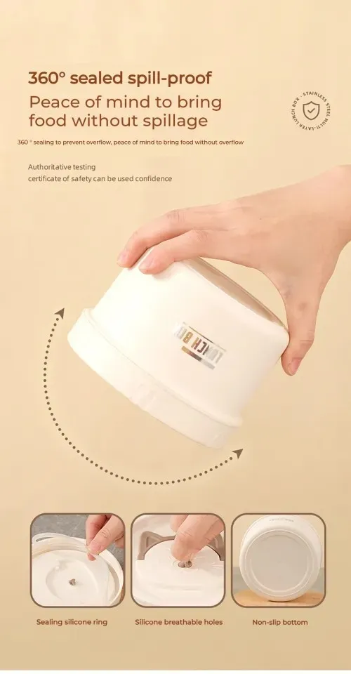 Leak resistant lunch box