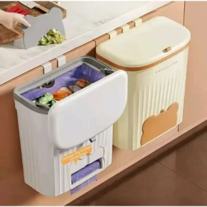 Wall Cabinet Mounted Trash Bin