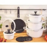 Edenburg 12pc Cookware Set White Kenya