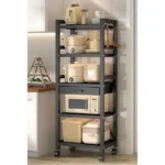 5 Tier Metallic Kitchen Rack