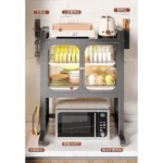 Modern kitchen storage rack microwave stand
