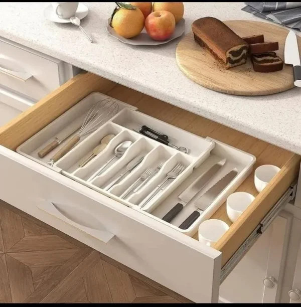 Expandable Cutlery Drawer Organizer 1 Expandable cutlery drawer organizer