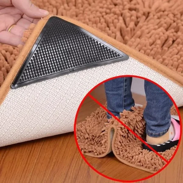 4pcs Ruggies Non-Slip Rug & Carpet Grippers