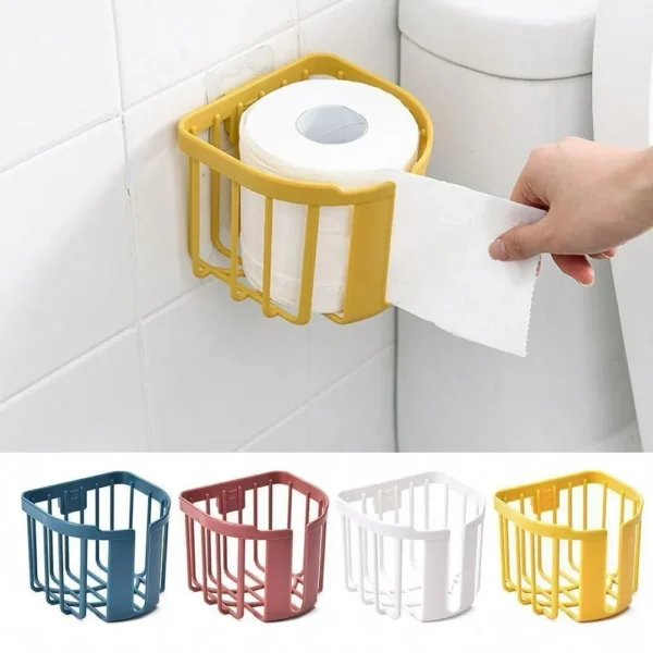 Punch-Free Toilet Paper Holder