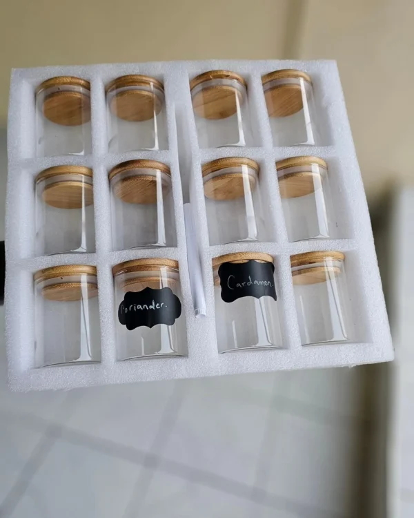 Glass spice jars Kenya