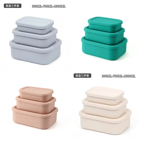 Silicone food container set