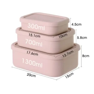 Food grade silicone lunch box