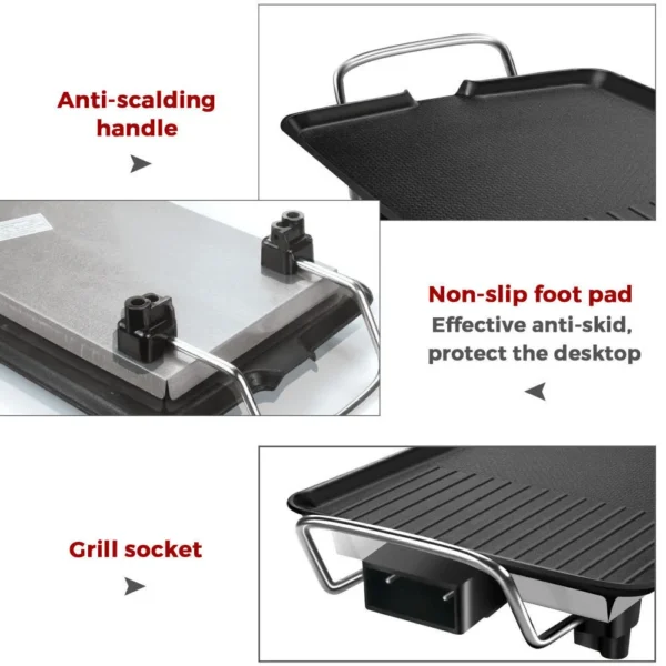 Electric hot plate grill
