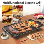 Smokeless electric grill