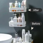 Plastic corner shelf