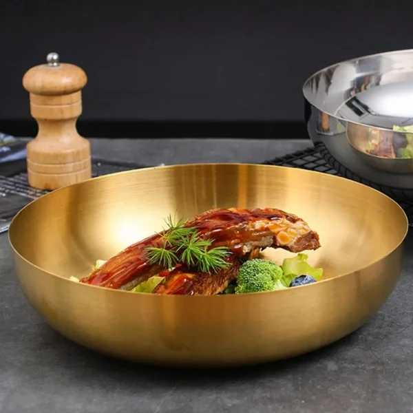 Gold Stainless Steel Ramen Bowl