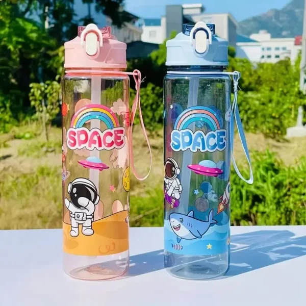 Space themed water bottle