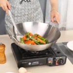 Heavy Gauge Aluminum Wok Frying Pan