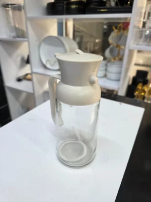 Glass oil dispenser bottle