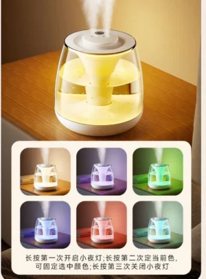 Aromatherapy humidifier with essential oils