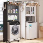 Metal laundry organizer rack