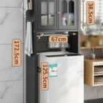 Laundry storage with cabinet