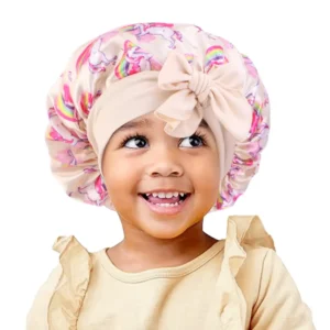 Soft kids sleep bonnet