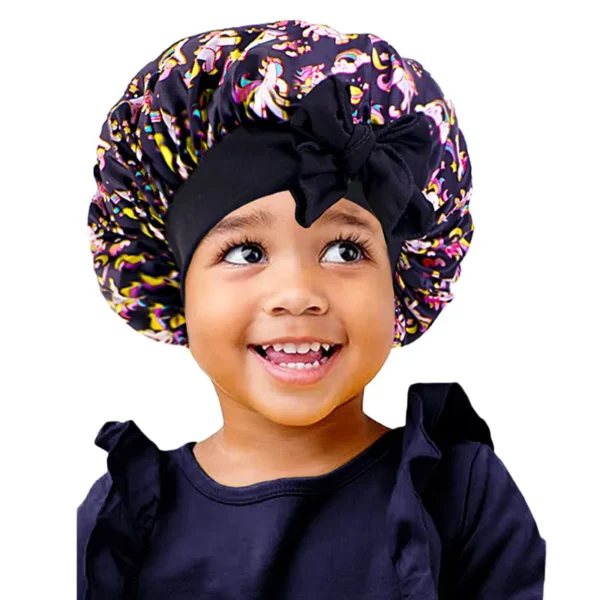 Kids night hair bonnet