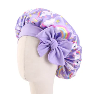 Soft kids sleep bonnet
