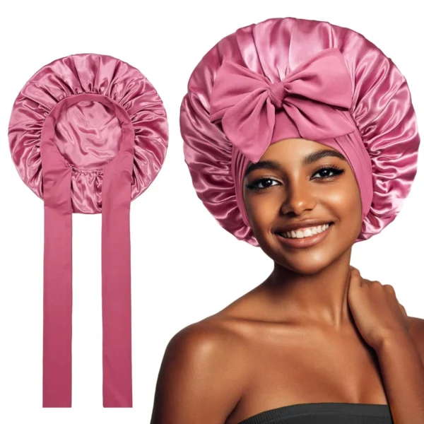 Tie back sleeping bonnets