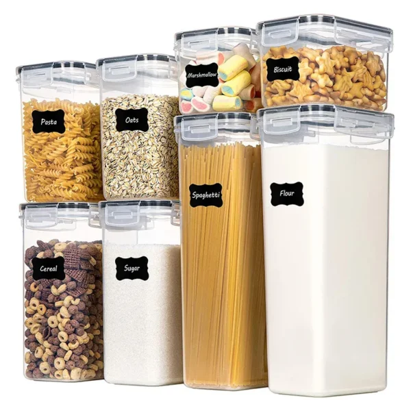 Unique House Collection – Affordable Home & Kitchenware Online Kenya 4 8pcs Pantry Storage Containers Set