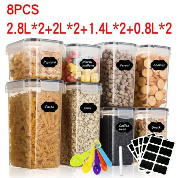 Airtight food storage containers