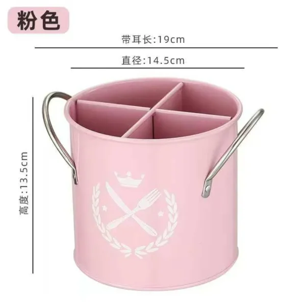 Red cutlery organizer