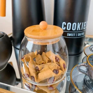 Glass Jar Canisters with Airtight Bamboo Lid