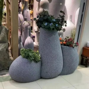 Modern 3-Piece Decorative Floor Vase Set
