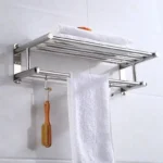 Steel Bathroom Wall Mounted Towel Rack