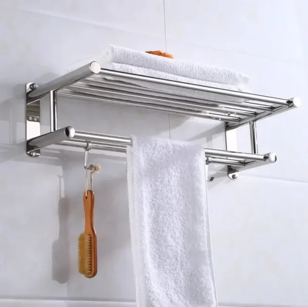 Steel Bathroom Wall Mounted Towel Rack