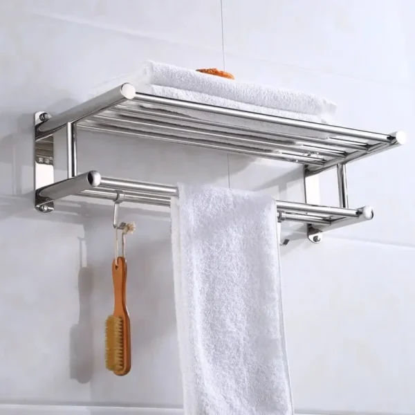 Steel Bathroom Wall Mounted Towel Rack