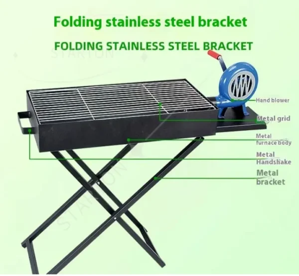 Charcoal Grill with Air Blower