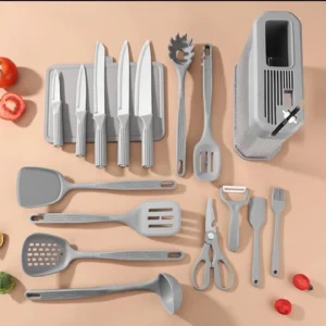 17Pc Food Grade Silicone Kitchen Utensil Set