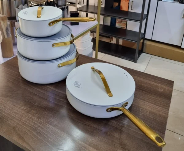 UAKEEN Ceramic 8pcs Cookware Set