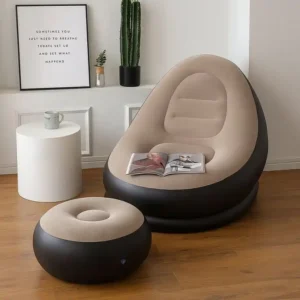 Inflatable Lounge Seat with Footrest