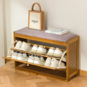 Bucket Flip Shoe Cabinet with Stool